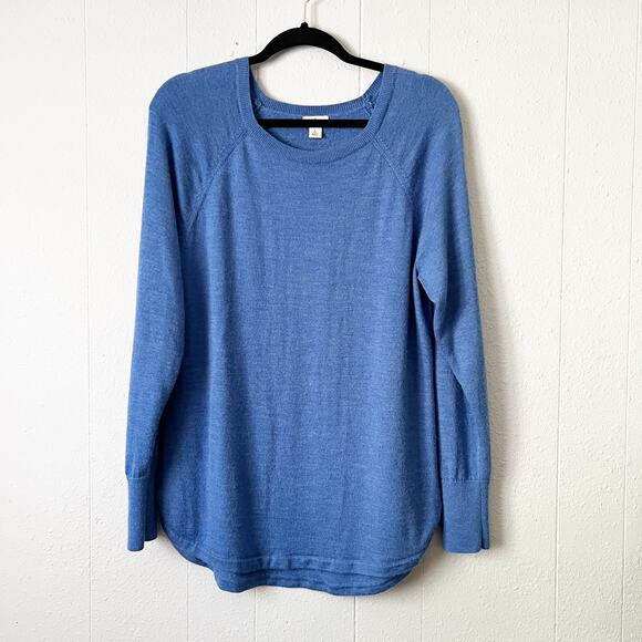 L.L. Bean Sweater Womens Large 100% Merino Wool Academia Career Preppy Casual - Picture 1 of 12